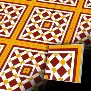 Zementfliesen | Design-Fliesen | Orientalisch | Muster V20C-007-a | Ventano Zementfliesen antik, historischer Baustoff | Design-Fliesen | Orientalisch | Muster V20C-007-a | Ventano